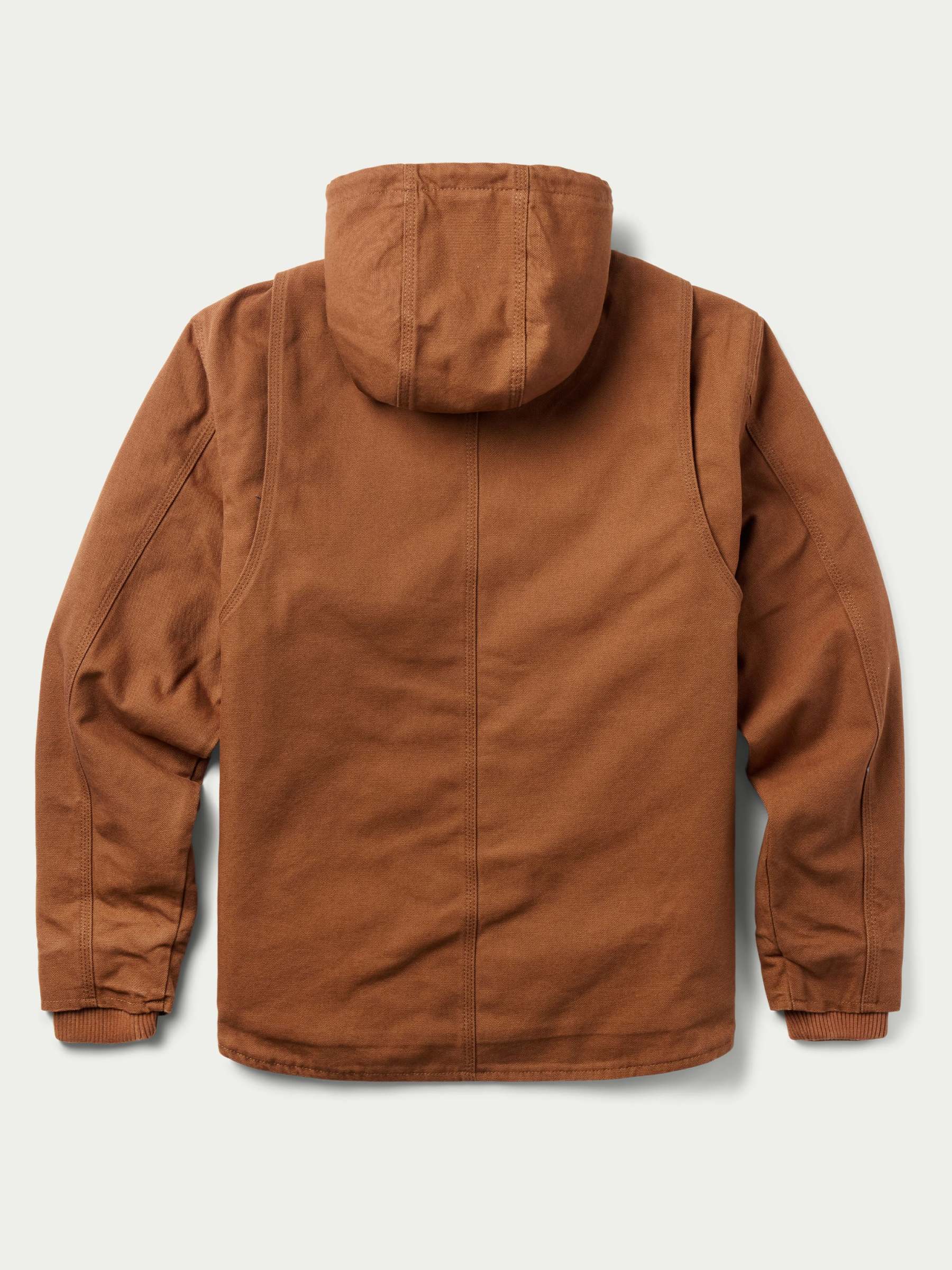 Hooded Zip Canvas Jacket