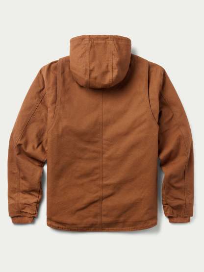 Hooded Zip Canvas Jacket
