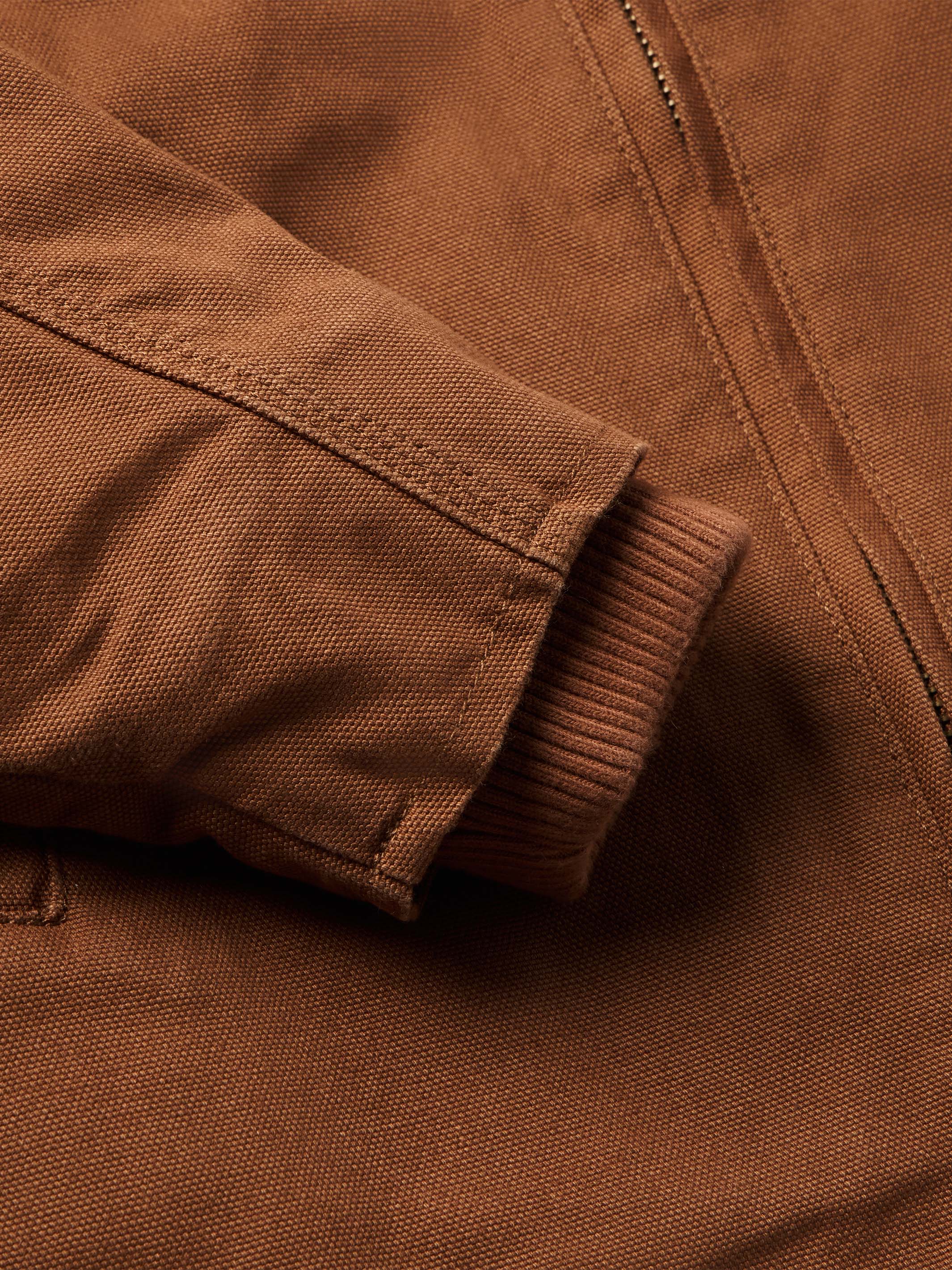 Hooded Zip Canvas Jacket