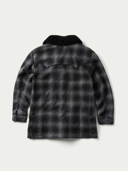 Wool Coat With Shearling Collar