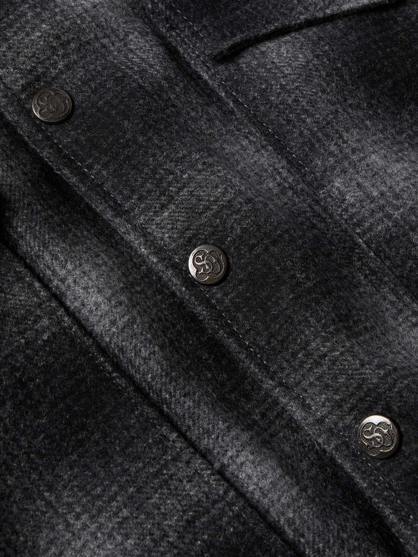 Wool Coat With Shearling Collar