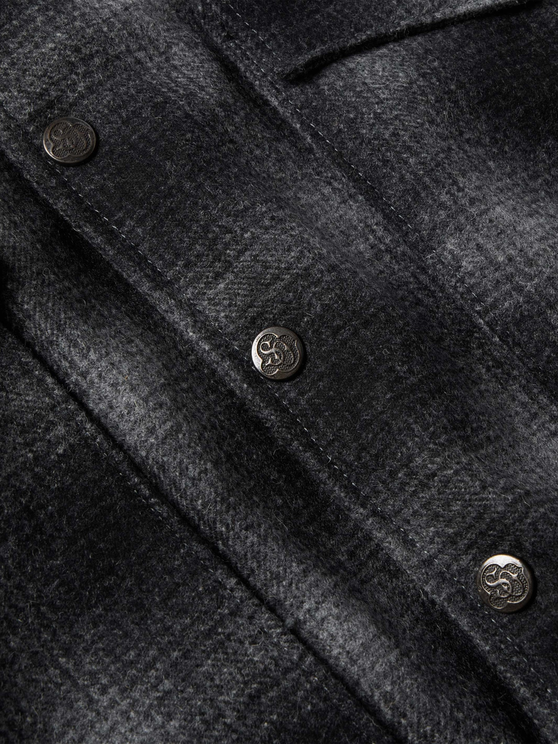 Wool Coat With Shearling Collar