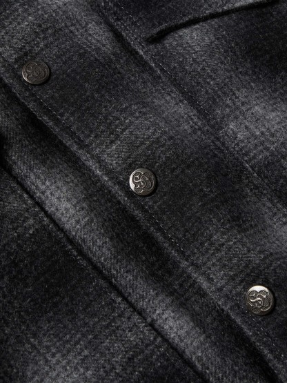 Wool Coat With Shearling Collar