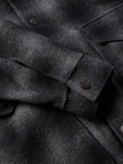 Wool Coat With Shearling Collar