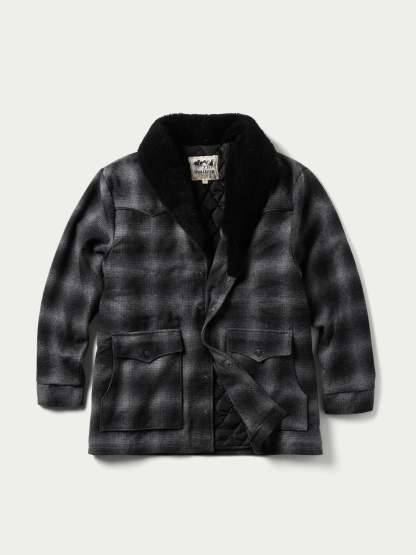 Wool Coat With Shearling Collar