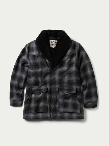 Wool Coat With Shearling Collar