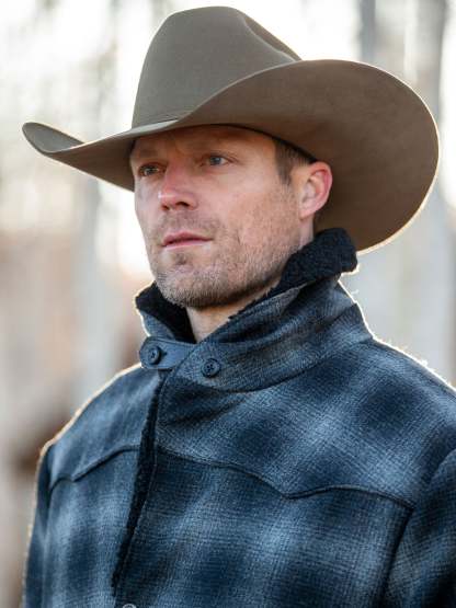 Wool Coat With Shearling Collar