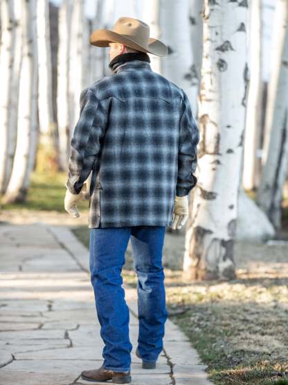 Wool Coat With Shearling Collar