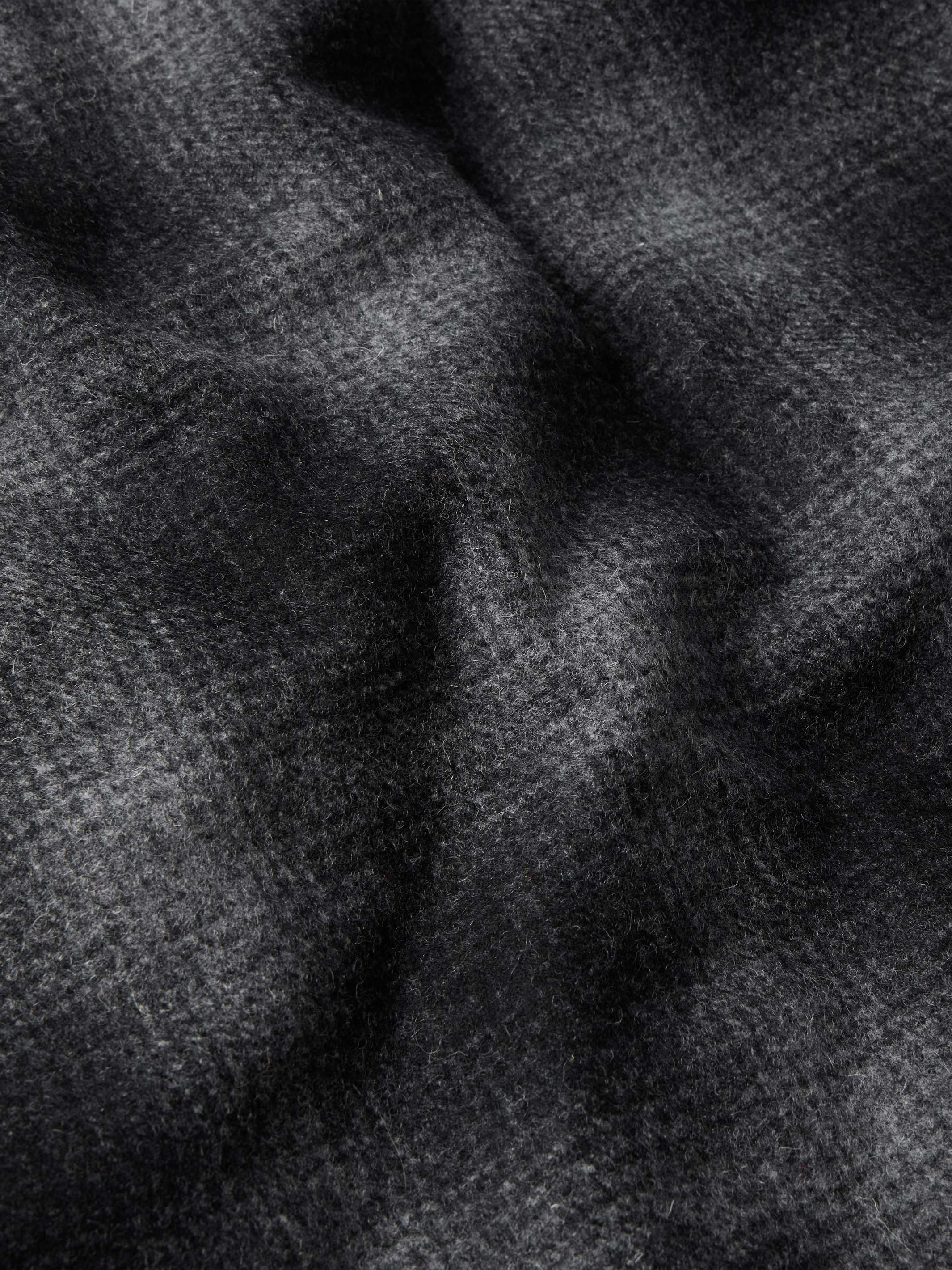 Wool Coat With Shearling Collar