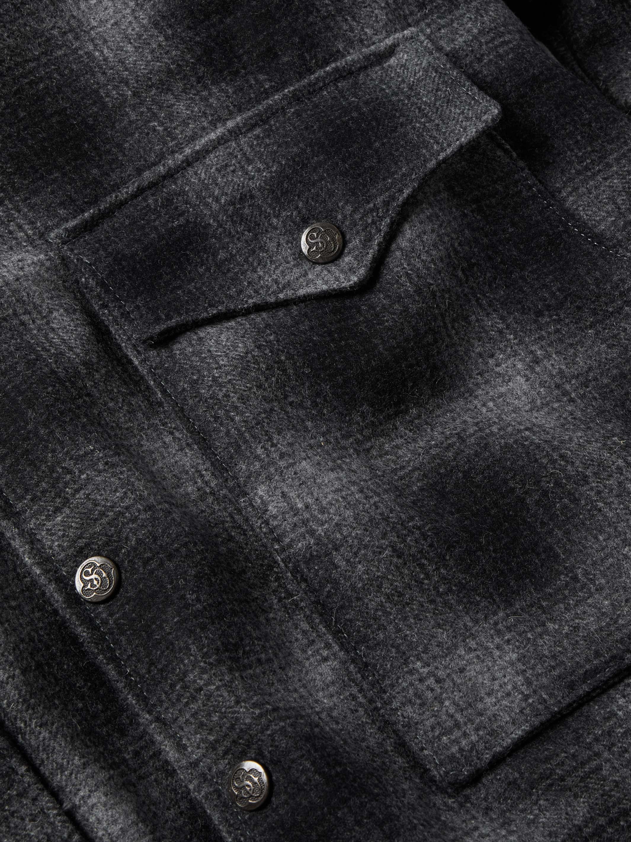 Wool Coat With Shearling Collar