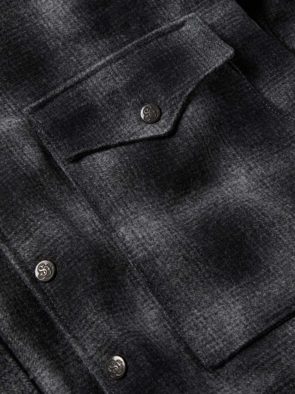 Wool Coat With Shearling Collar