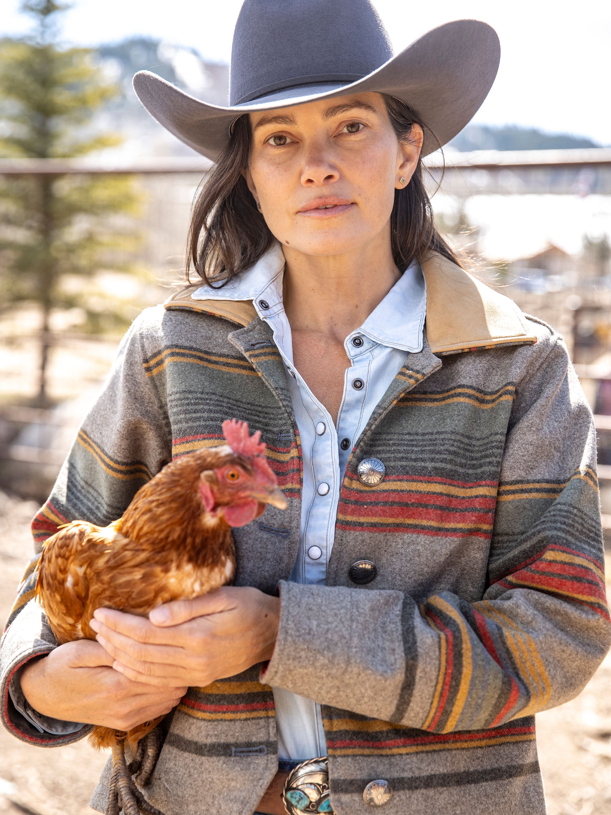 Women's Las Cruces Jacket With Leather Collar