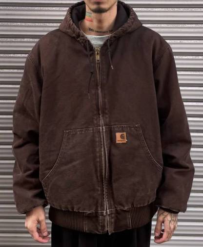 90's Carhartt Heavy Duty Vintage Jacket with Hood