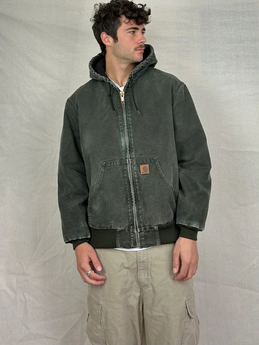 90's Carhartt Heavy Duty Vintage Jacket with Hood