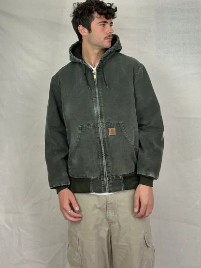 90's Carhartt Heavy Duty Vintage Jacket with Hood