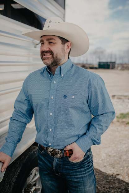 Wrangler Blue George Strait Button Up