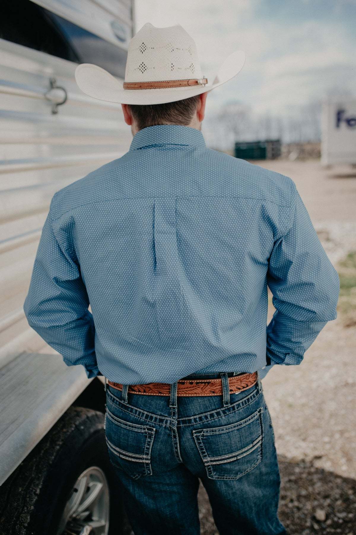 Wrangler Blue George Strait Button Up