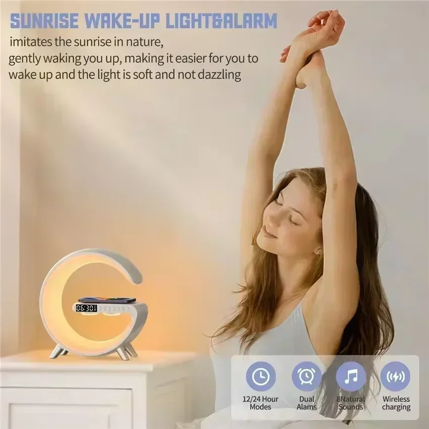 LED Smart Wake Up Light RGB Night Light with Bluetooth
