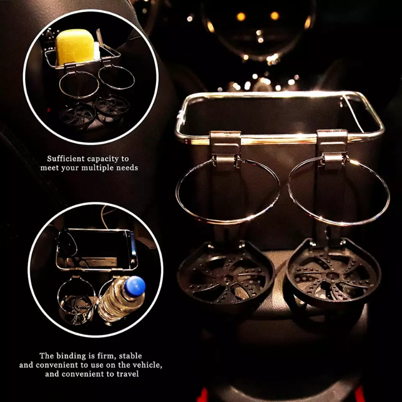 Multi-function Car Storage Box Armrest Organizers Car Interior Stowing Tidying Accessories for Phone Tissue Cup Drink Holder