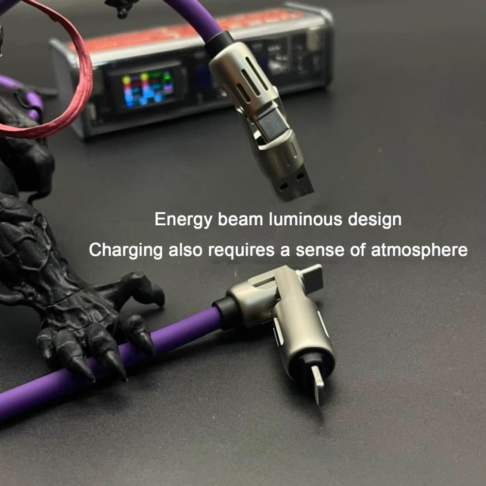 4-in-1 USB Charging Cord 240W Fast Charging Data Cable