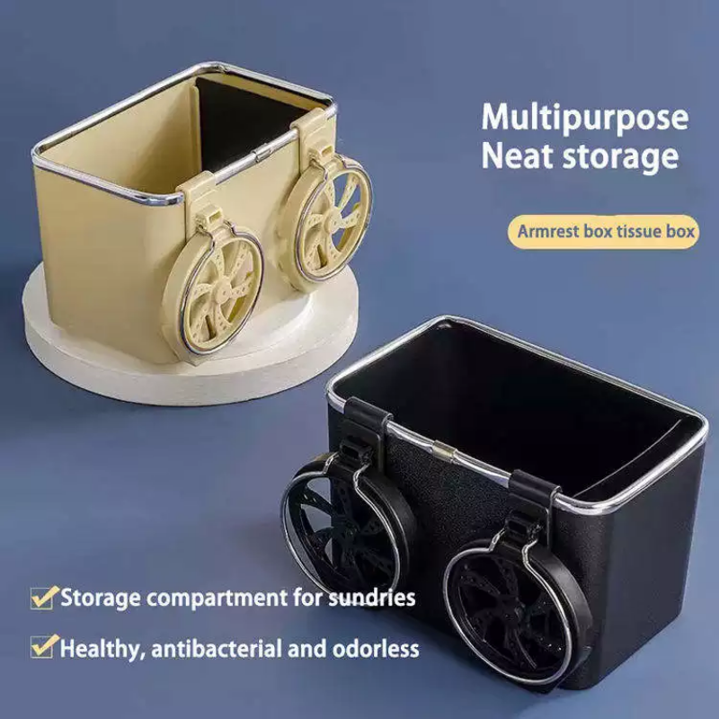 Multi-function Car Storage Box Armrest Organizers Car Interior Stowing Tidying Accessories for Phone Tissue Cup Drink Holder