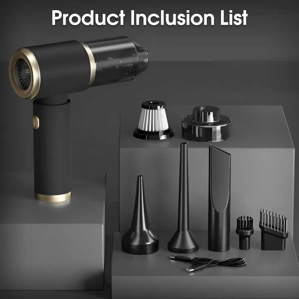 Wireless Vacuum Cleaner Powerful Suction Handheld Cleaning Machine Portable Duster for Car Keyboard Home Appliance Pet Hair