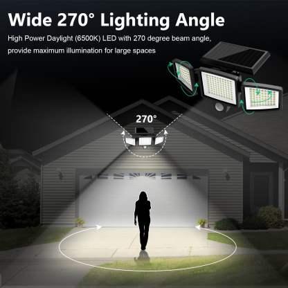 Solar LED Wall Light for Outdoor Use with Motion Sensor