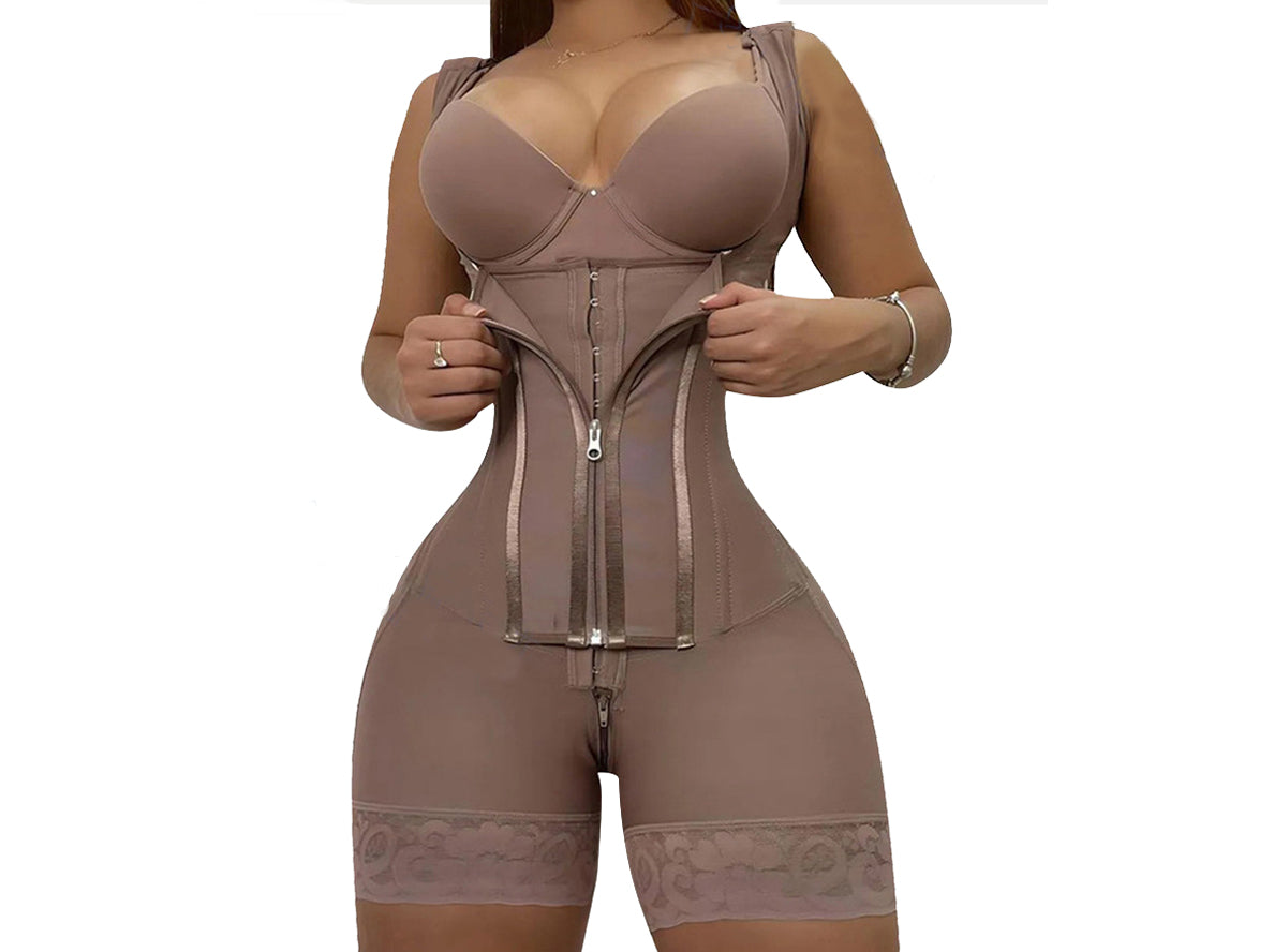 Mauve Purple Full Body Slimming Shapewear for Women High Compression