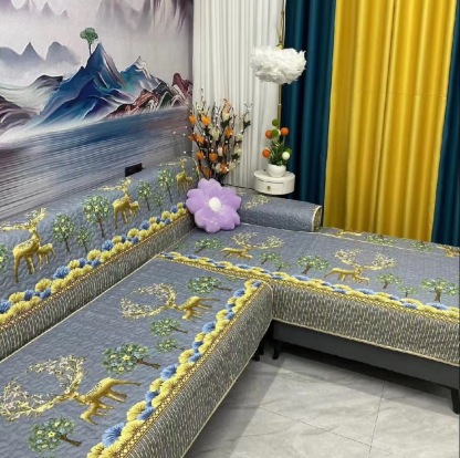 4pcs All-Season Non-Slip Sofa Cushion