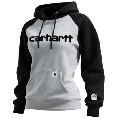 Women's Loose Casual Contrast Color Raglan Sleeve Hooded Sweatshirt