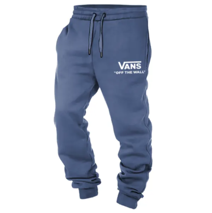 Men's Vintage Off The Wall Print Elastic Waist Drawstring Jogger Sweatpants