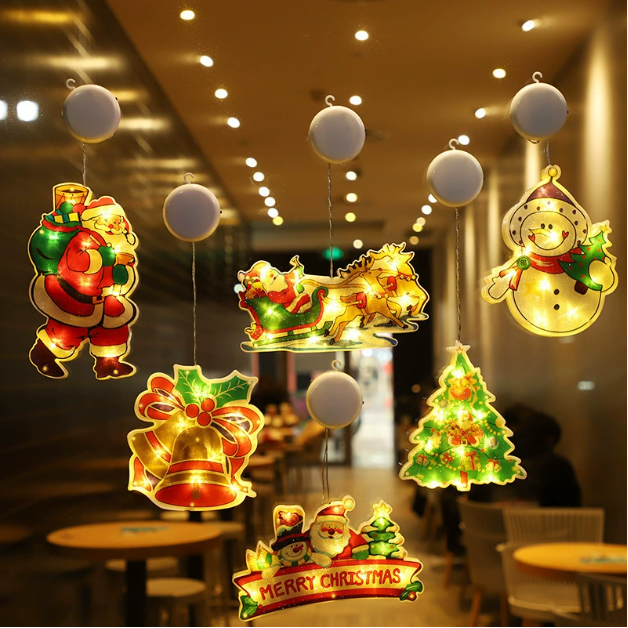 Christmas Window Hanging Lights
