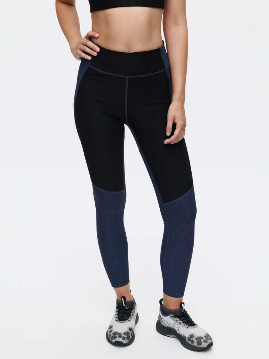 Two Tone 7/8 Legging Navy