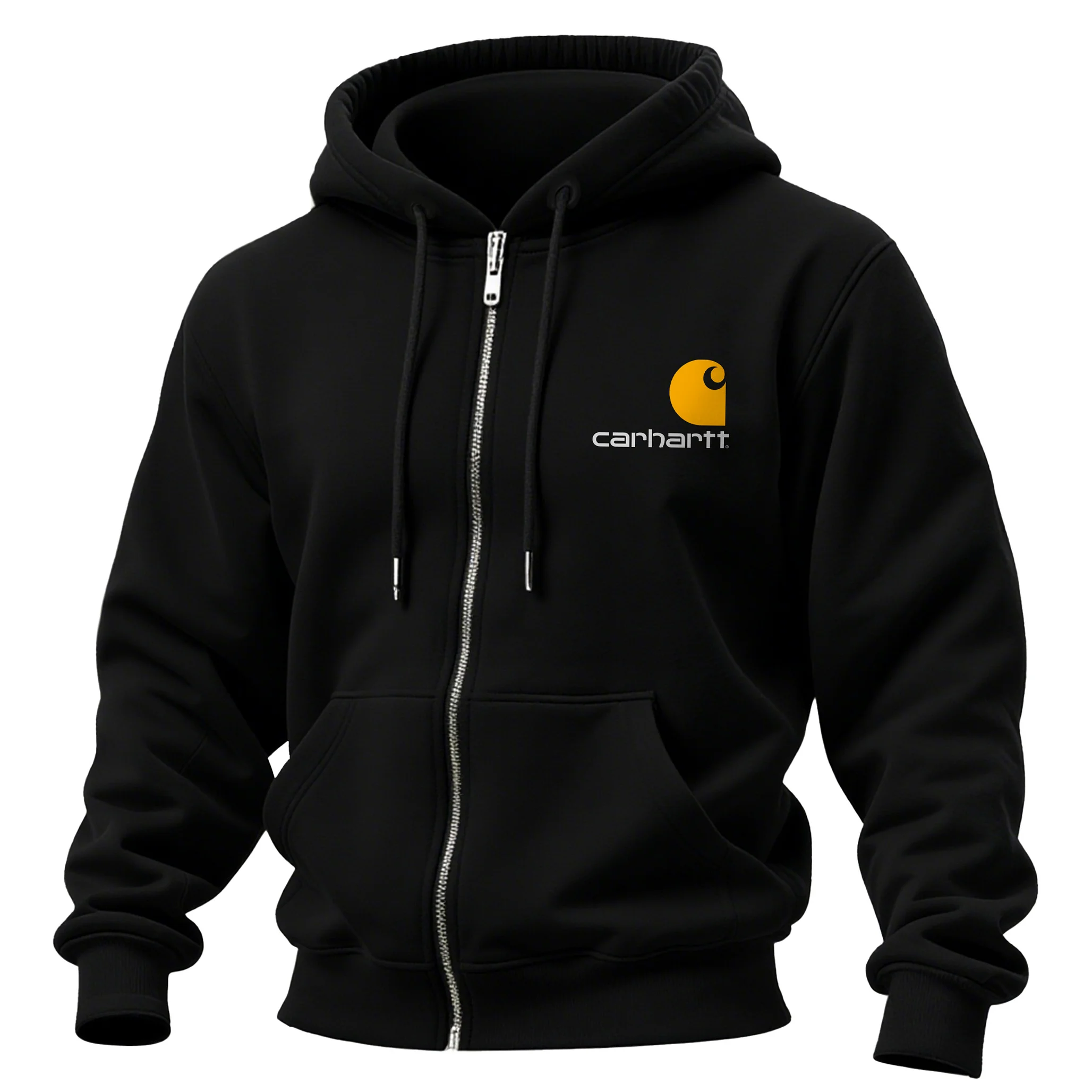 Stylish Urban Zip-Up Hoodie With City-Inspired Design