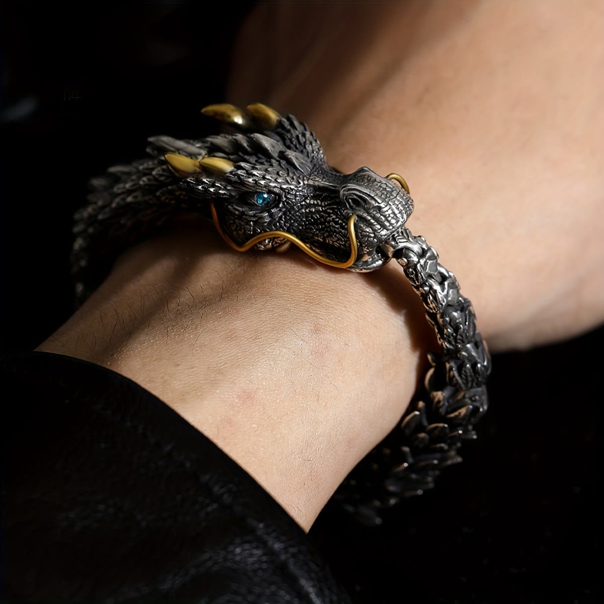  Handmade Three Dimensional Dragon Bracelet