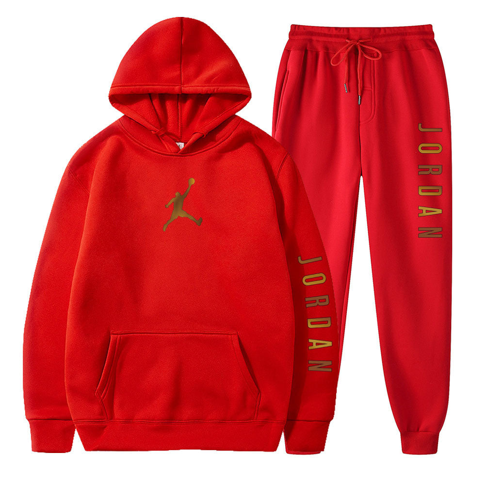 MEN'S SPORTSWEAR SET FLEECE HOODIE SET