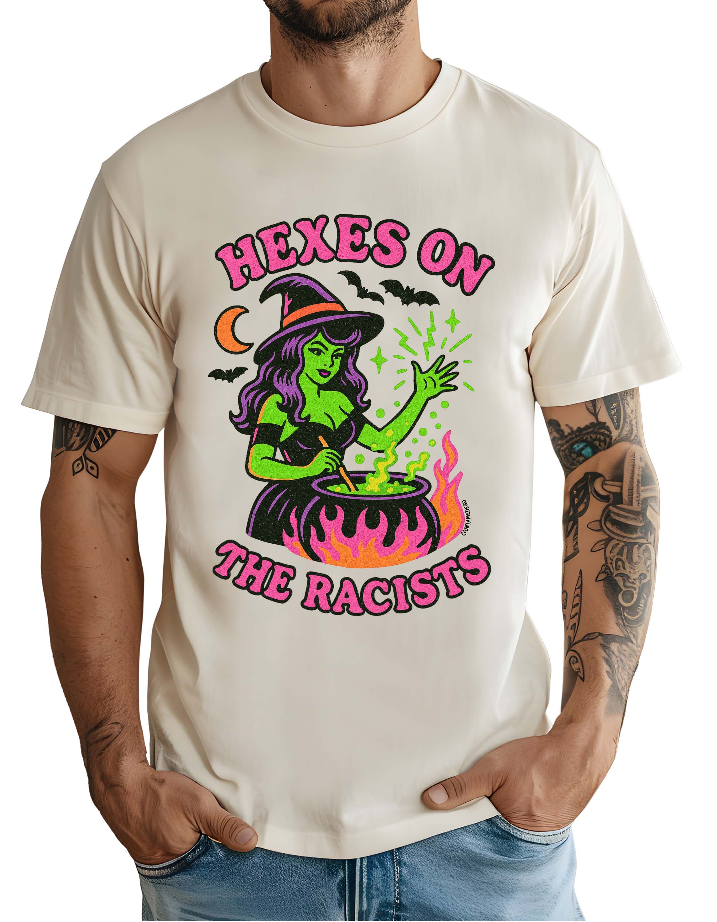 Hexes On The Racists Halloween Mens Tee