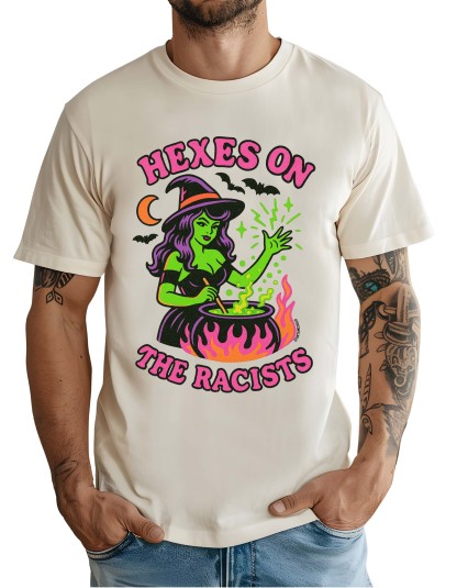 Hexes On The Racists Halloween Mens Tee