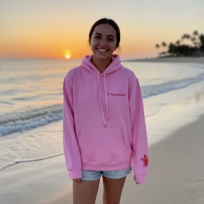 [Copy]Women's Casual Long Sleeve Pink Butterfly Hoodie Sweatshirt