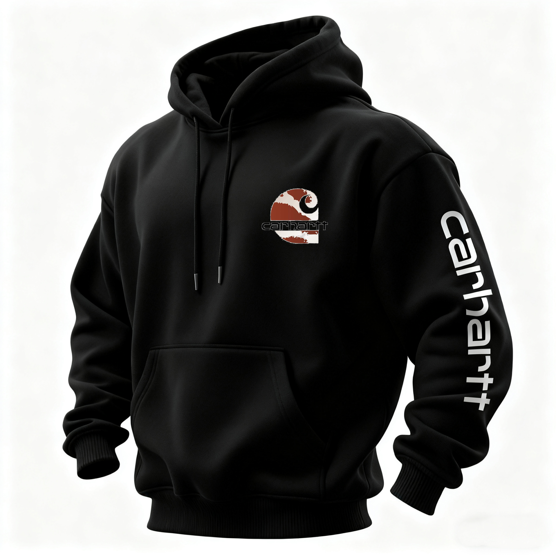 Carhartt Men's Casual Contrast Color Raglan Sleeve Hooded Sweatshirt 7828811