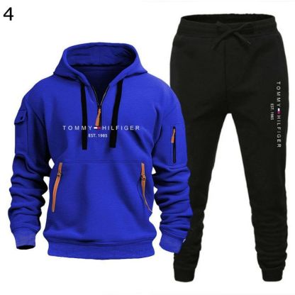Men's 2-Piece Tracksuit Set, Fall Winter Outerwear