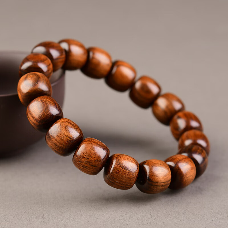 Natural Hainan single-circle old-type barrel beads, bran pear and purple oil pear, for collecting and playing