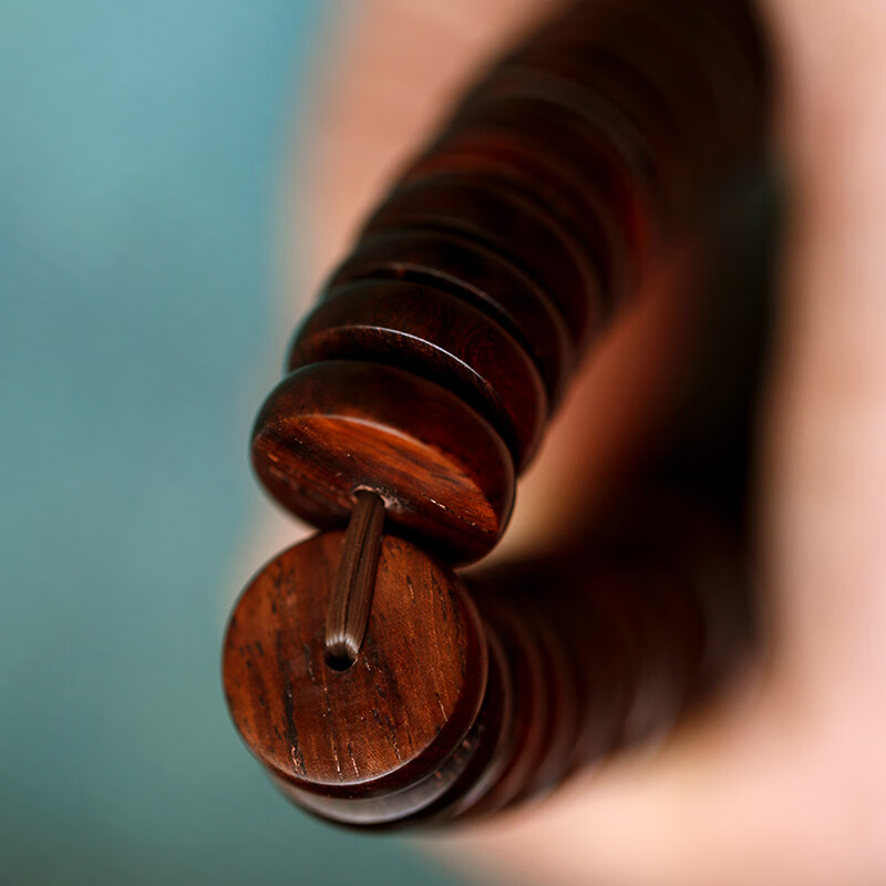 High-end Hainan Huanghuali wood, tablet bead bracelet made of old material