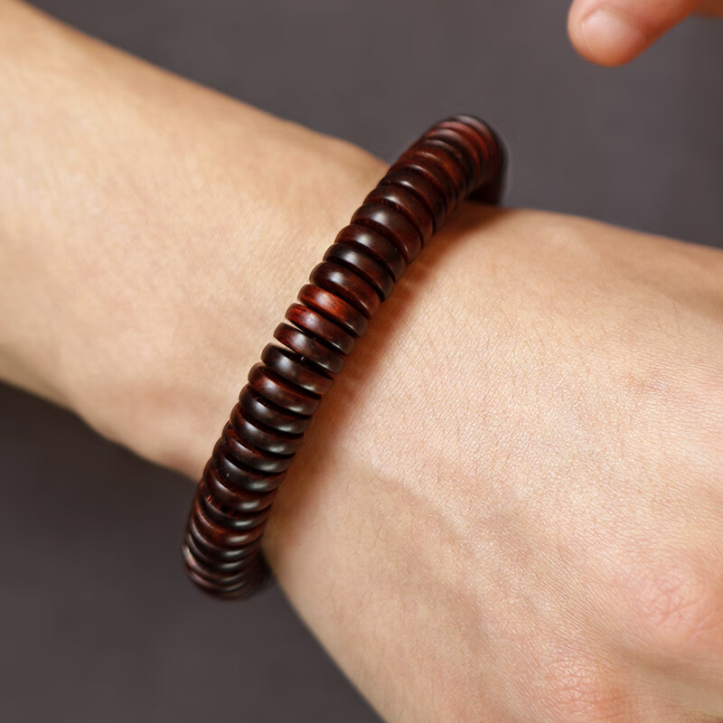 High-end Hainan Huanghuali wood, tablet bead bracelet made of old material