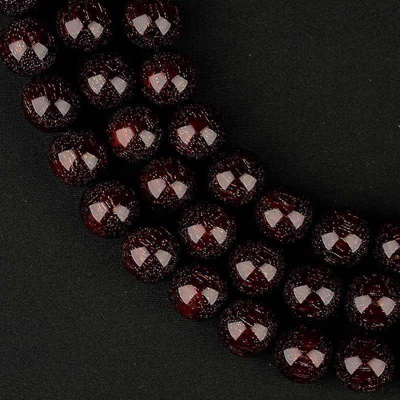 Collectible grade fully starred 15mm 108-piece small-leaf red sandalwood bracelet