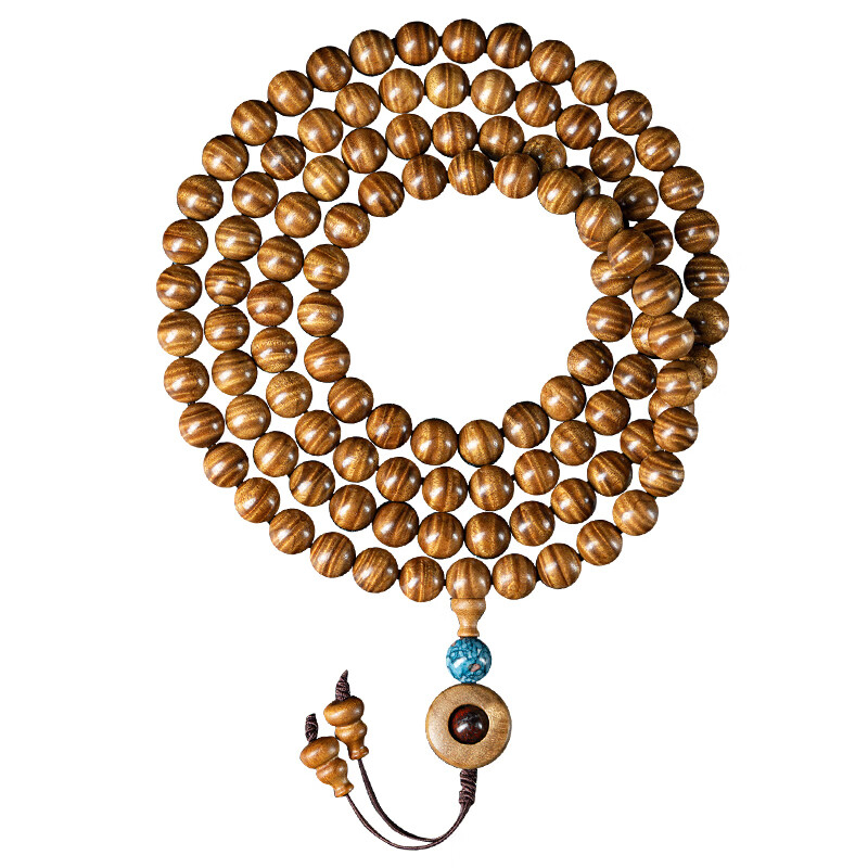 Golden nanmu high-density fully filled water ripple bracelet