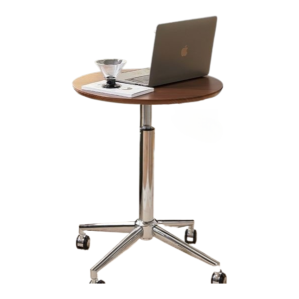 Mid-century style liftable and movable side table, small round table next to the sofa