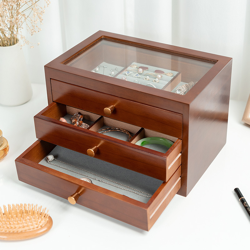 Vintage-style jewelry storage box
