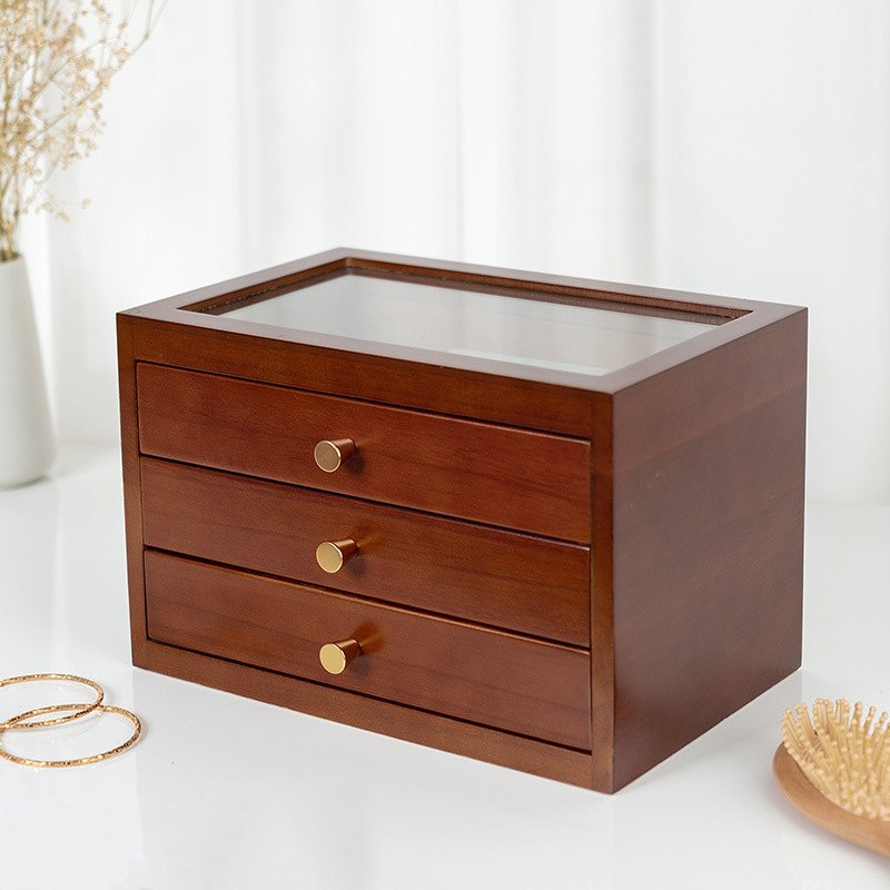Vintage-style jewelry storage box