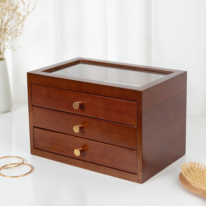 Vintage-style jewelry storage box